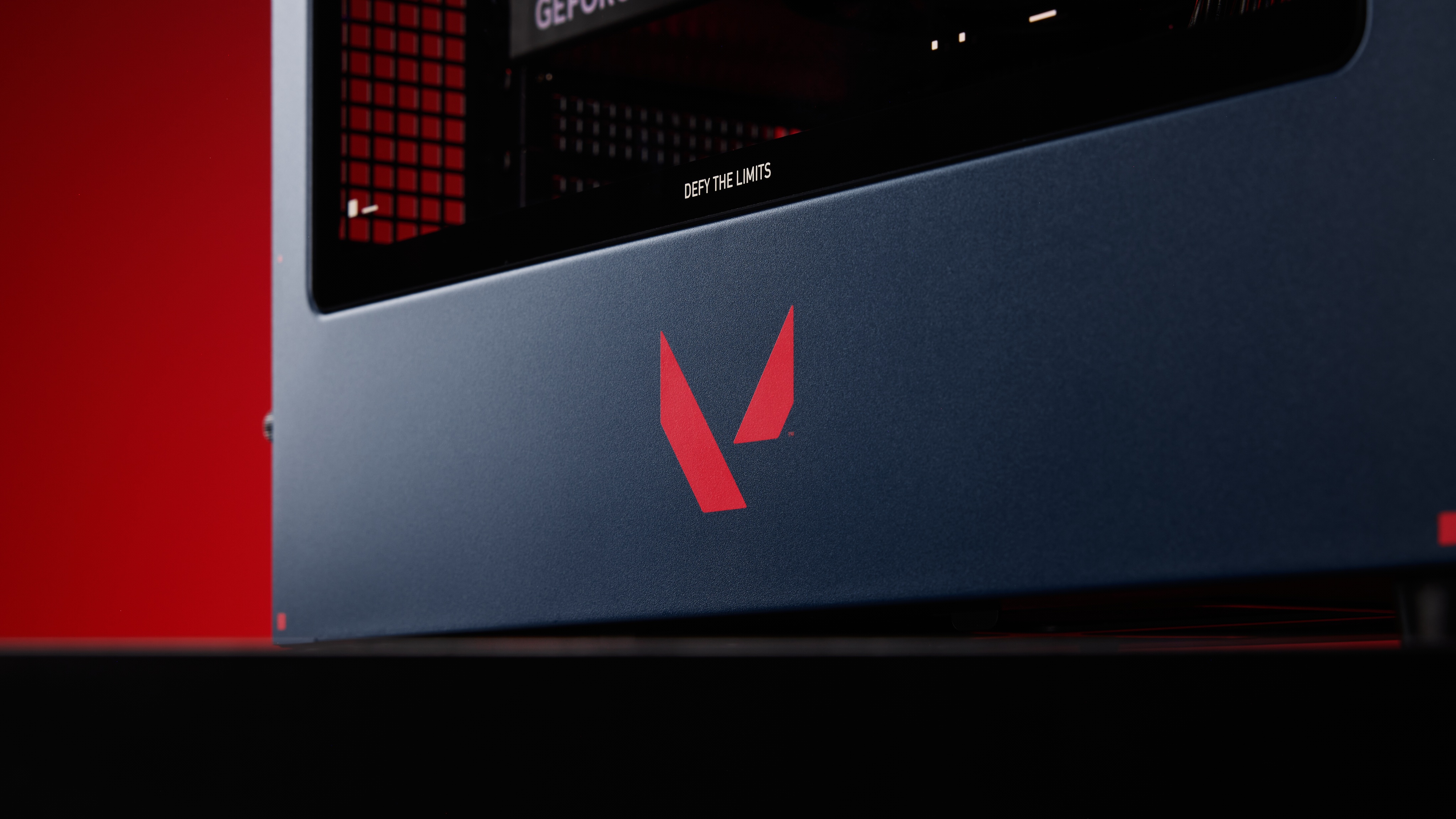 Image of the HP OMEN 35L VALORANT Limited Edition pre-built desktop gaming PC.