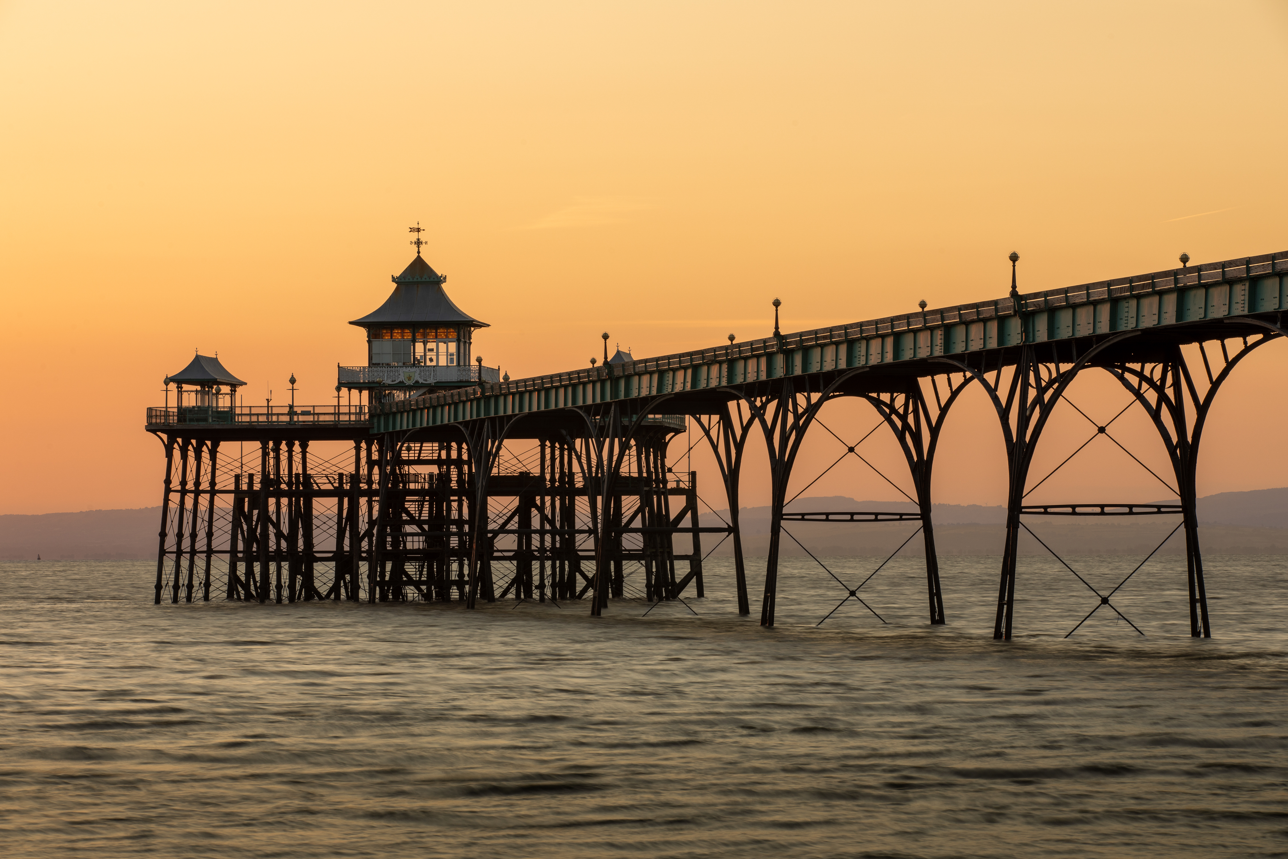 Clevedon Pier at sunset