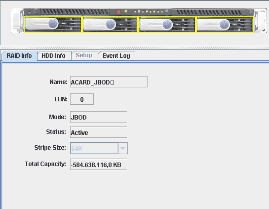 RAID Monitor: Server & Client - Acard's Small Business RAID Appliance ...