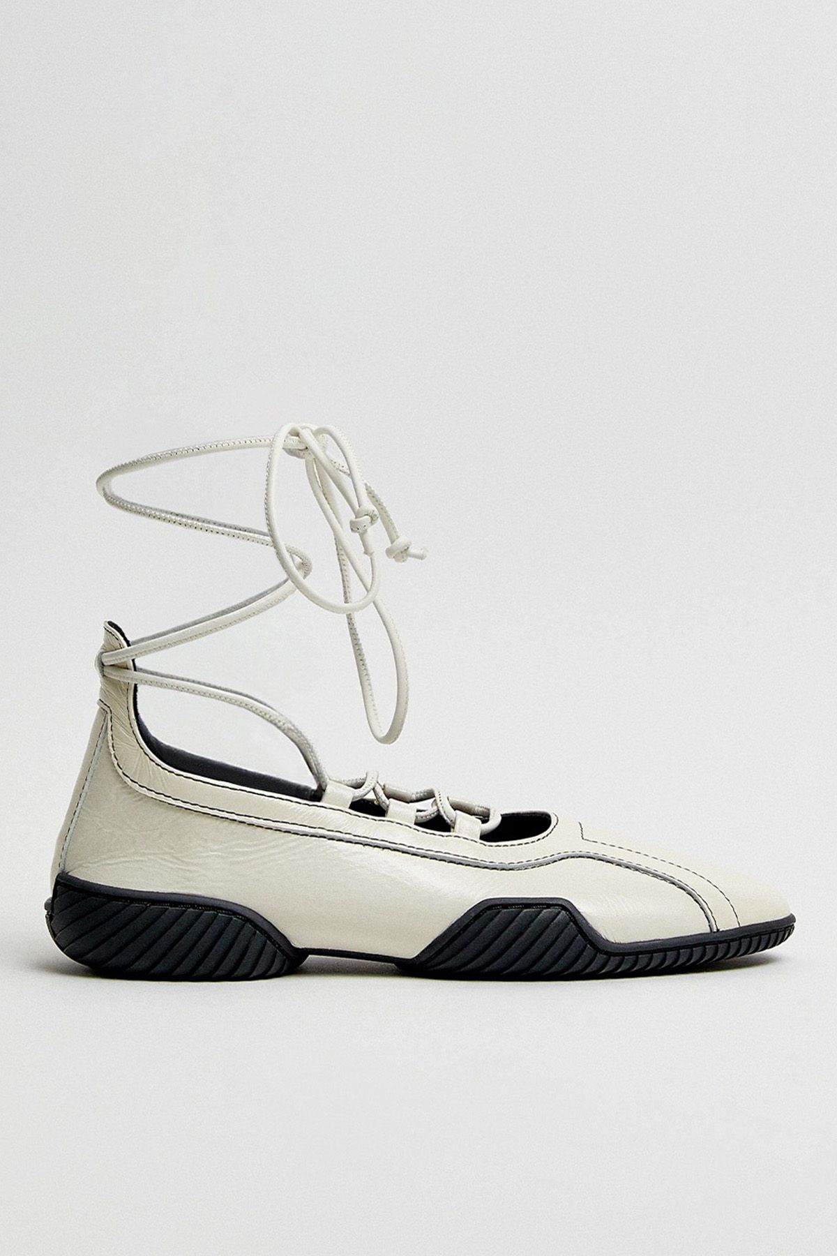 Averie Cream Lace Ballerinas