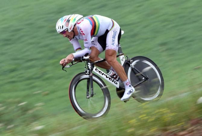 Fabian Cancellara in action as world time trial champion