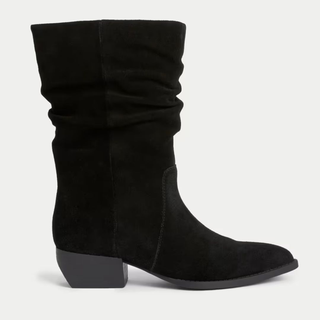 M&S Suede Slouchy Boots