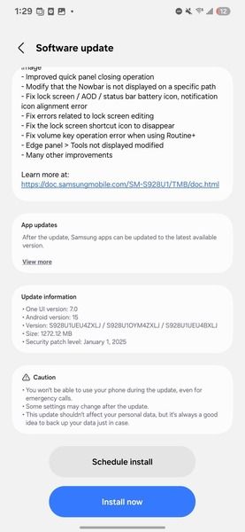 One UI 7 beta 3