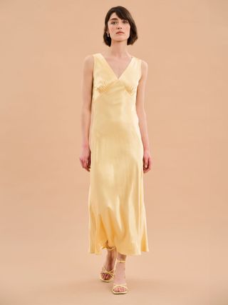 Iris Maxi Dress in Yellow - 4