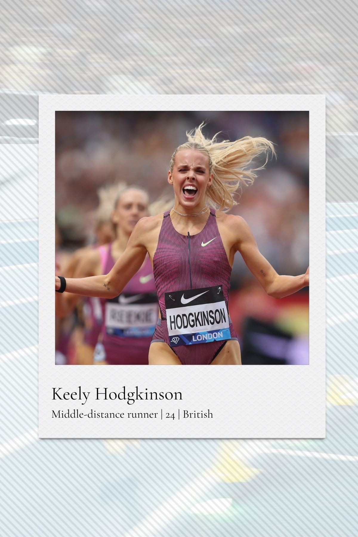 British middle-distance sprinter Keely Hodgkinson