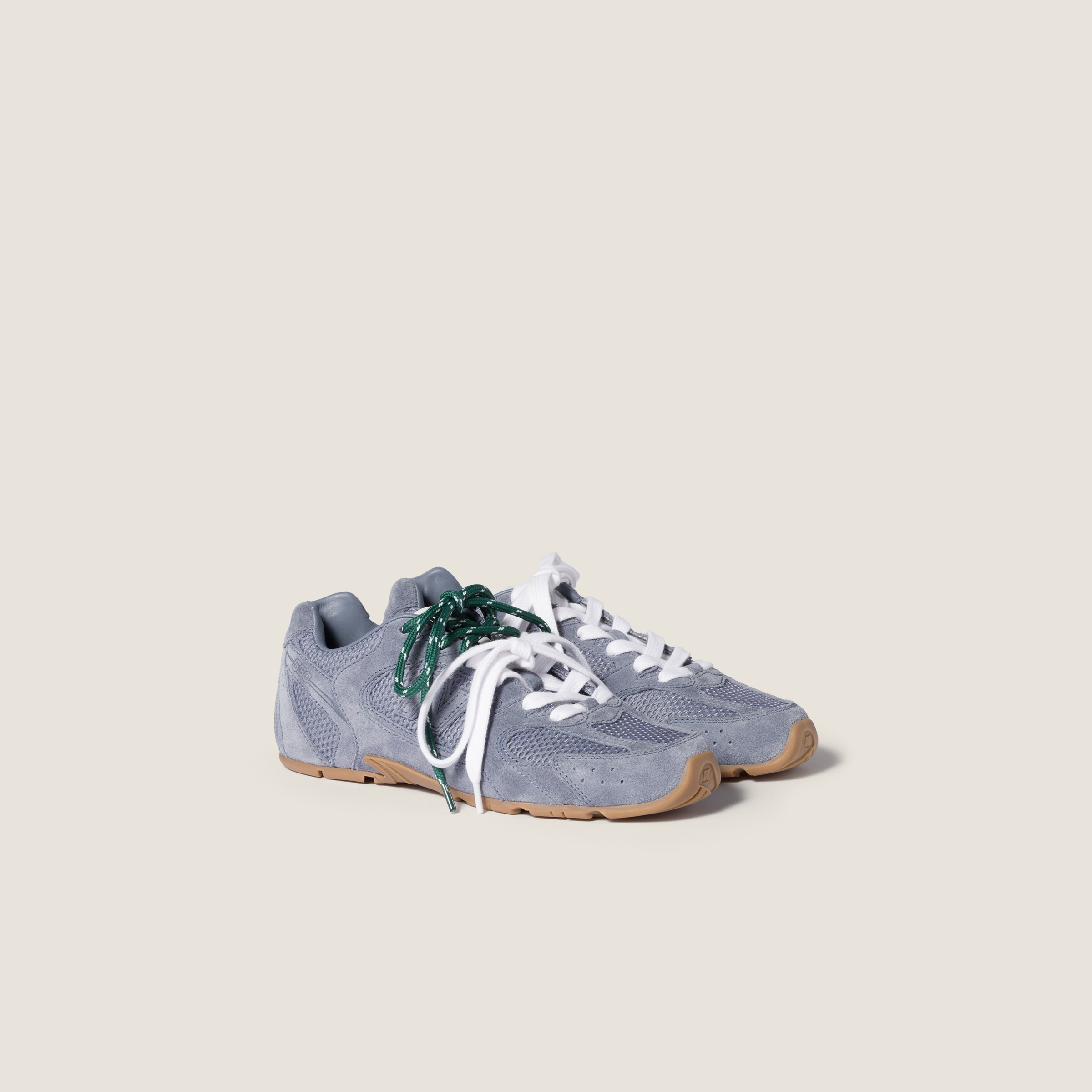 New Balance X Miu Miu 530 Sl Suede and Mesh Sneakers