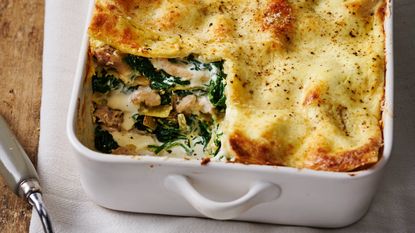 Chicken and spinach lasagne 