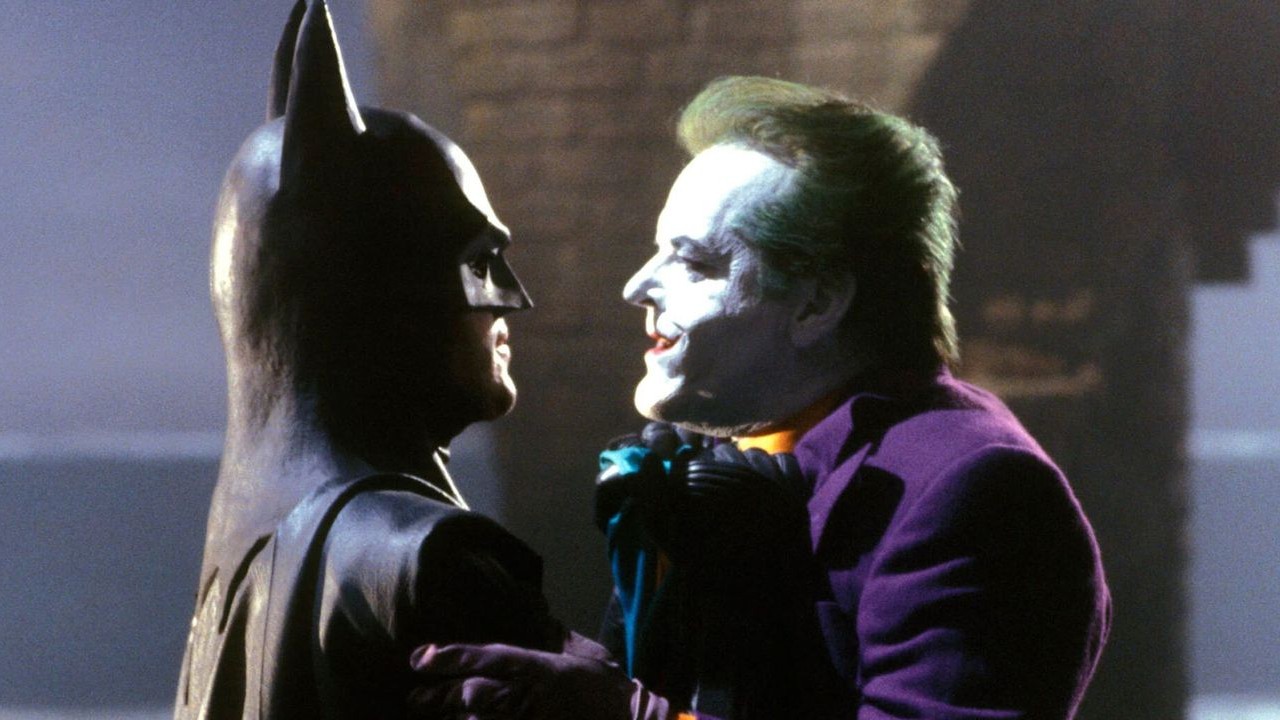 Michael Keaton and Jack Nicholson in Batman