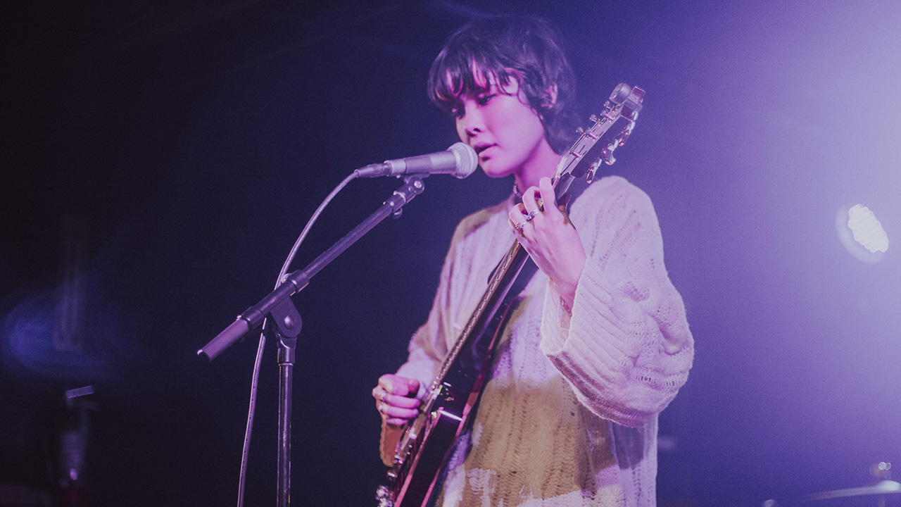 Mei Semones performs onstage