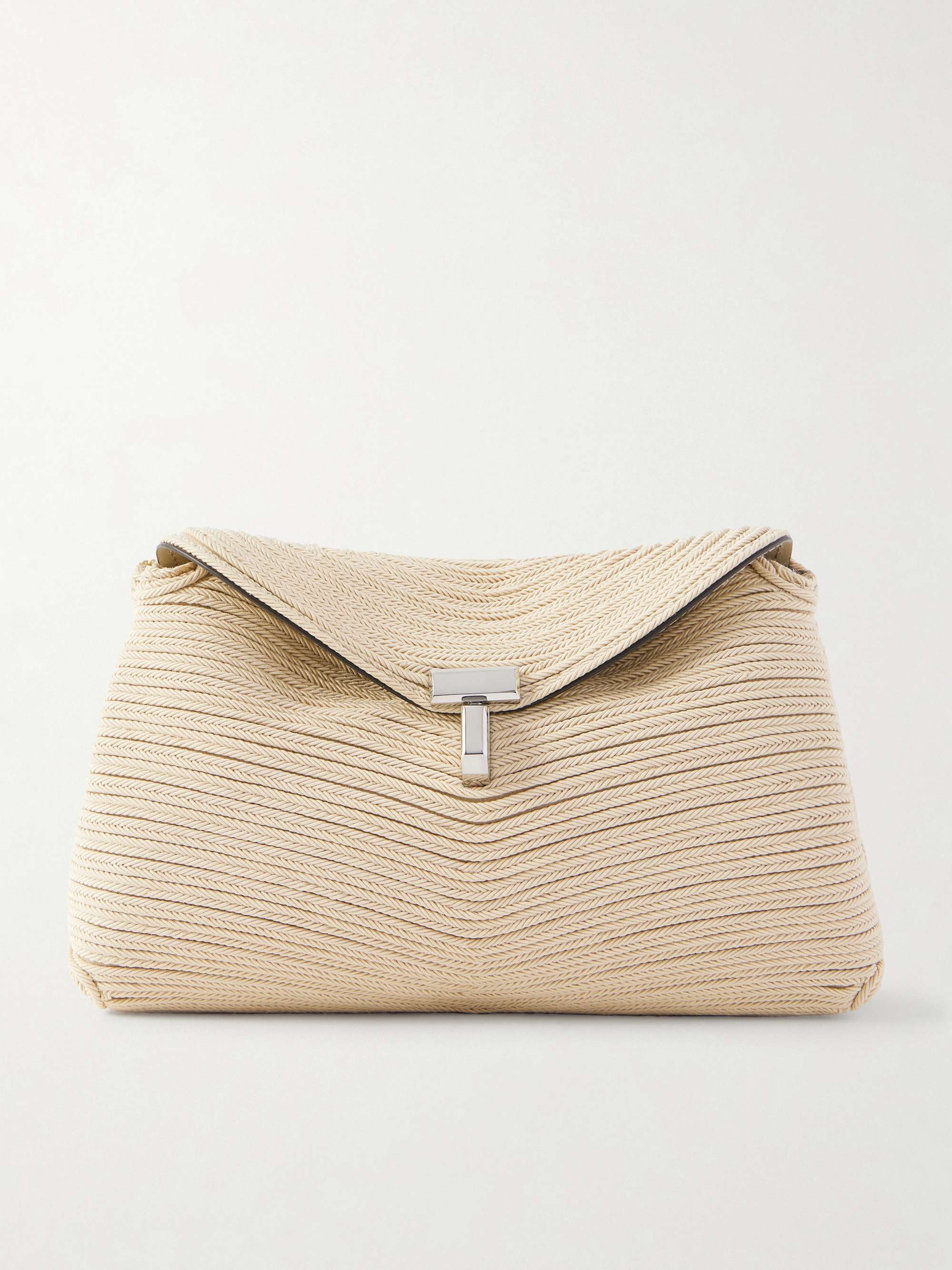 T-Lock Mini Woven Clutch