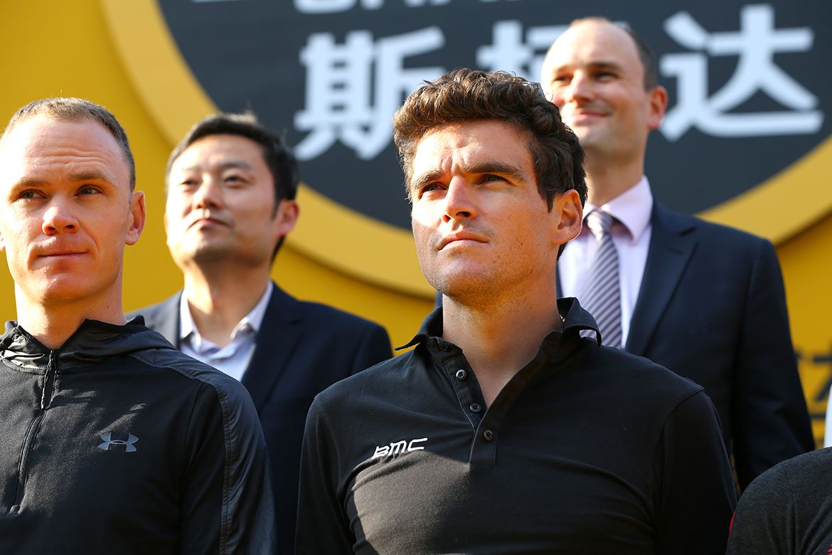 Greg Van Avermaet on stage