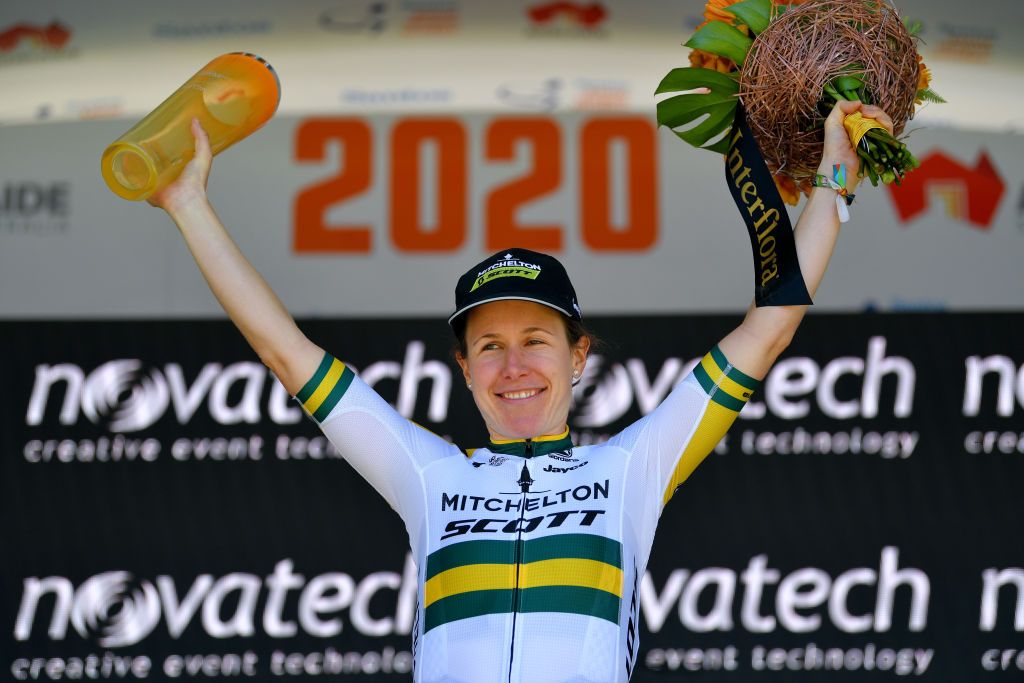 Amanda Spratt won stage 2 of the Women's Tour Down Under