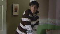 Walter White Jr. (RJ Mitte) confronts his father about his actions during an episode of Breaking Bad.