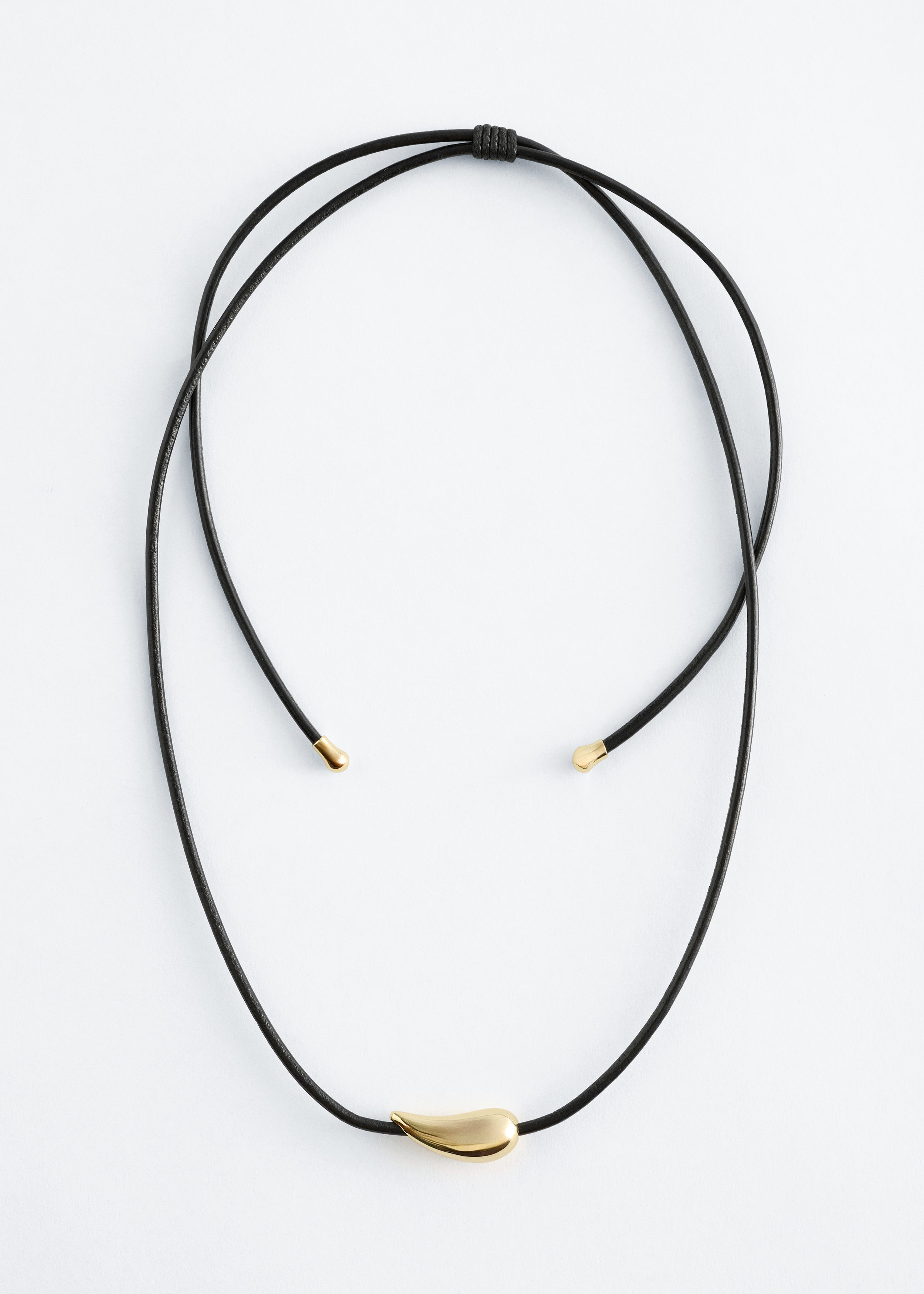 Teardrop Cord Necklace