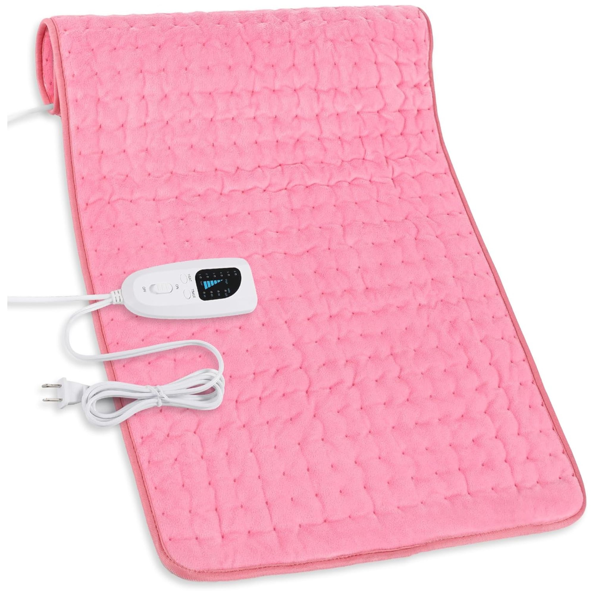 Pink heating pad