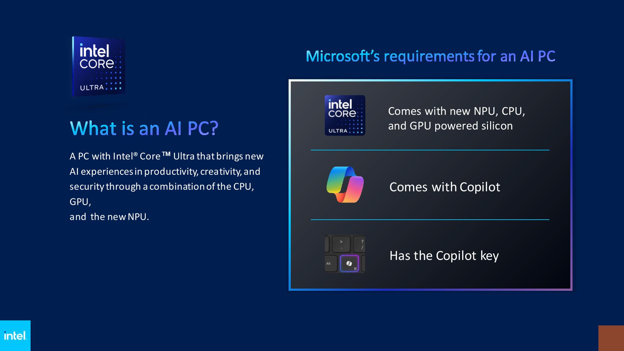 Intel confirms Microsoft Copilot will soon run locally on PCs, next-gen AI PCs require 40 TOPS of NPU performance