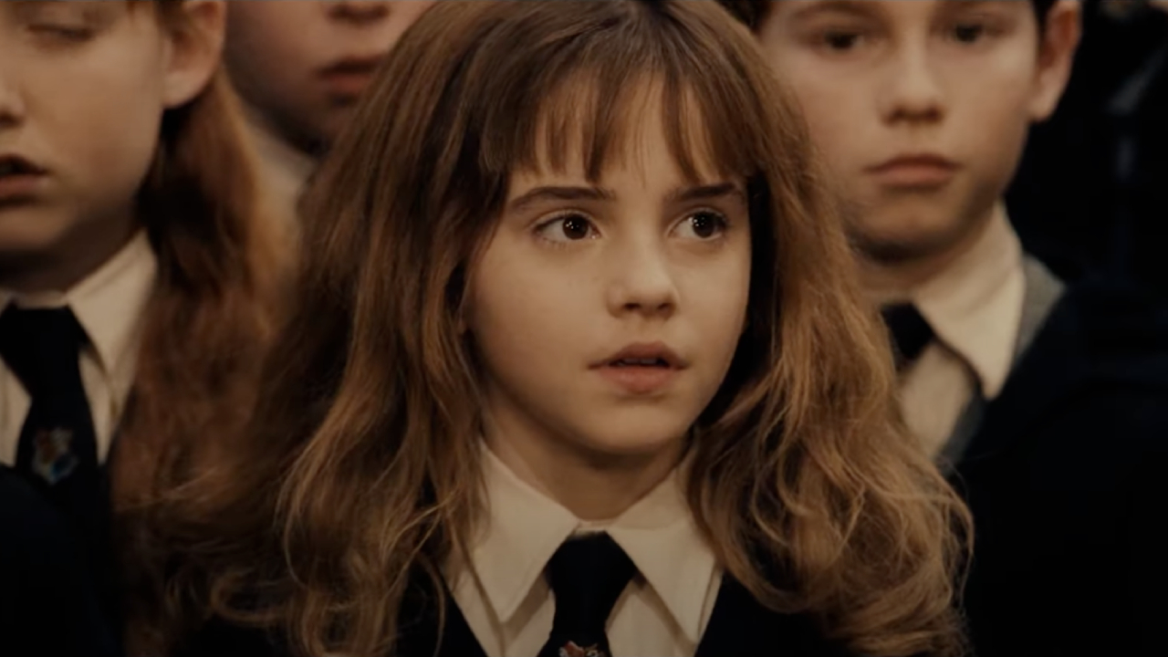 Emma Watson as Hermione Granger in Harry Potter and the Sorcerer's Stone.