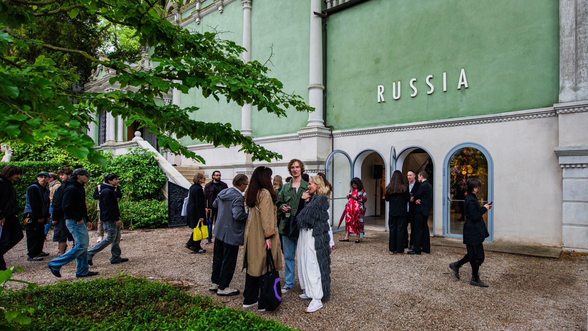 Venice Bienalle showing Russia pavillion
