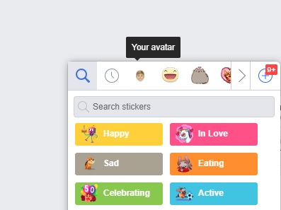 Facebook Chat Stickers