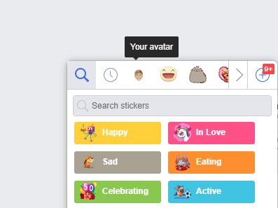 Facebook Chat stickers