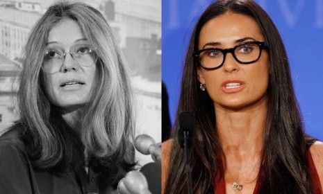 Demi Moore and Gloria Steinem