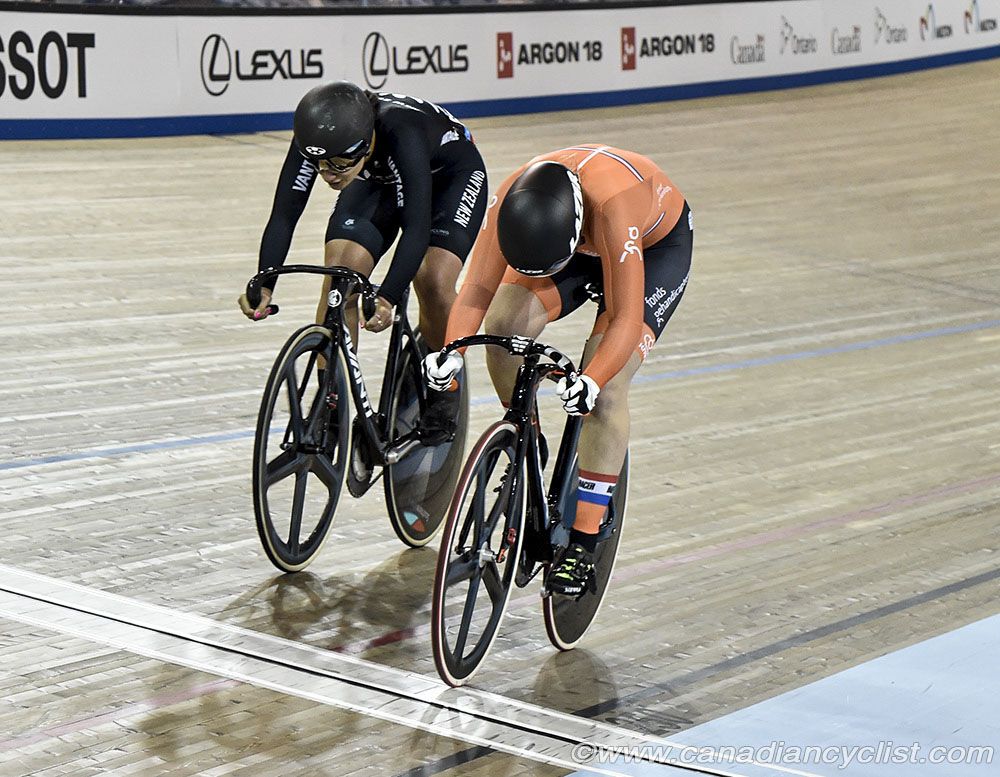 Women Sprint - Laurine Van Riessen (Netherlands) vs Natasha Hansen (New Zealand) in the bronze medal final