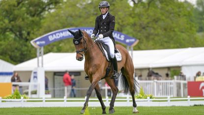 Sam Ecroyd and Boleybawn Lecrae in the 2026 Badminton Horse Trials dressage.