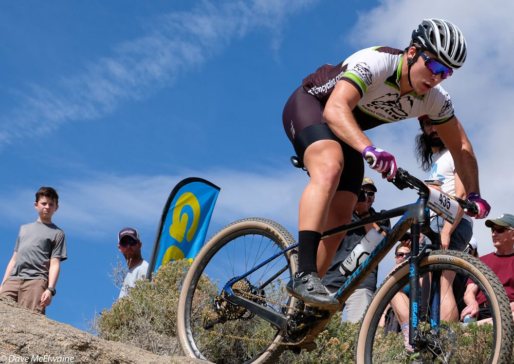 Evan Boone (M&amp;M Cycling Youngsters) riding in the 4-Person Men&rsquo;s Open broke one hour for his first lap