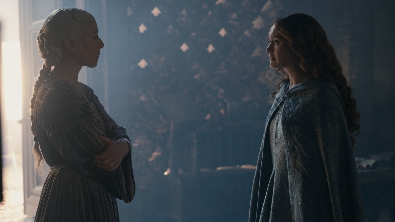 Rhaenyra y Alicent en el final de la segunda temporada de House of the Dragon