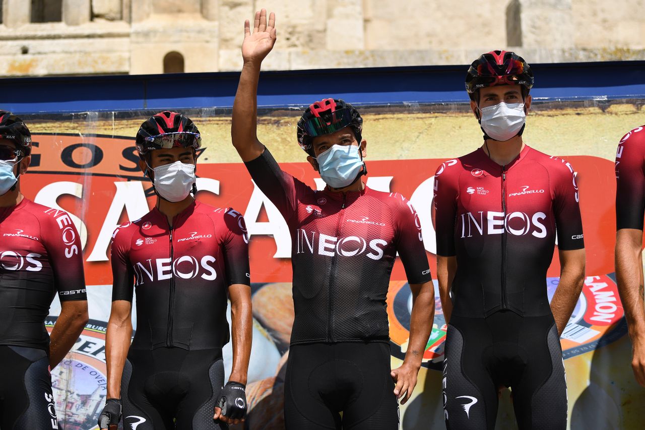 Richard Carapaz leads Team Ineos at the Vuelta a Burgos.