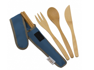 Anti-plastic kit: on-the-go cutlery