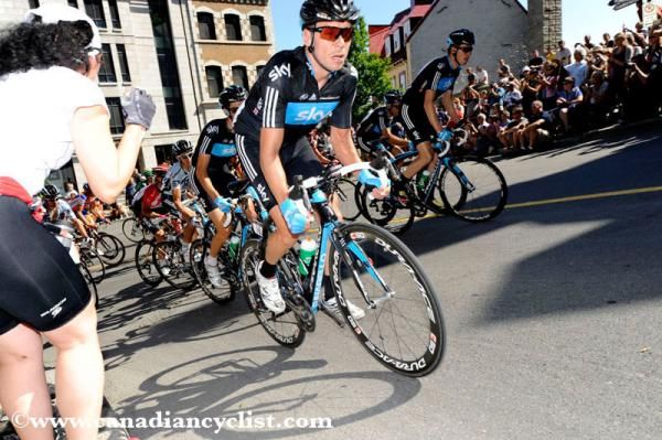 Team Sky spent a lot of time at the front.