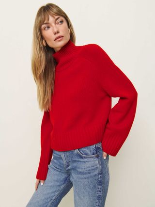 Brooke Cashmere Cropped Turtleneck