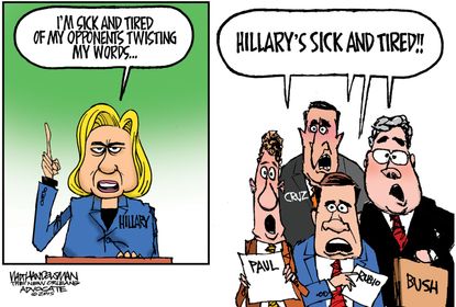 Political cartoon U.S. Hillary Clinton GOP