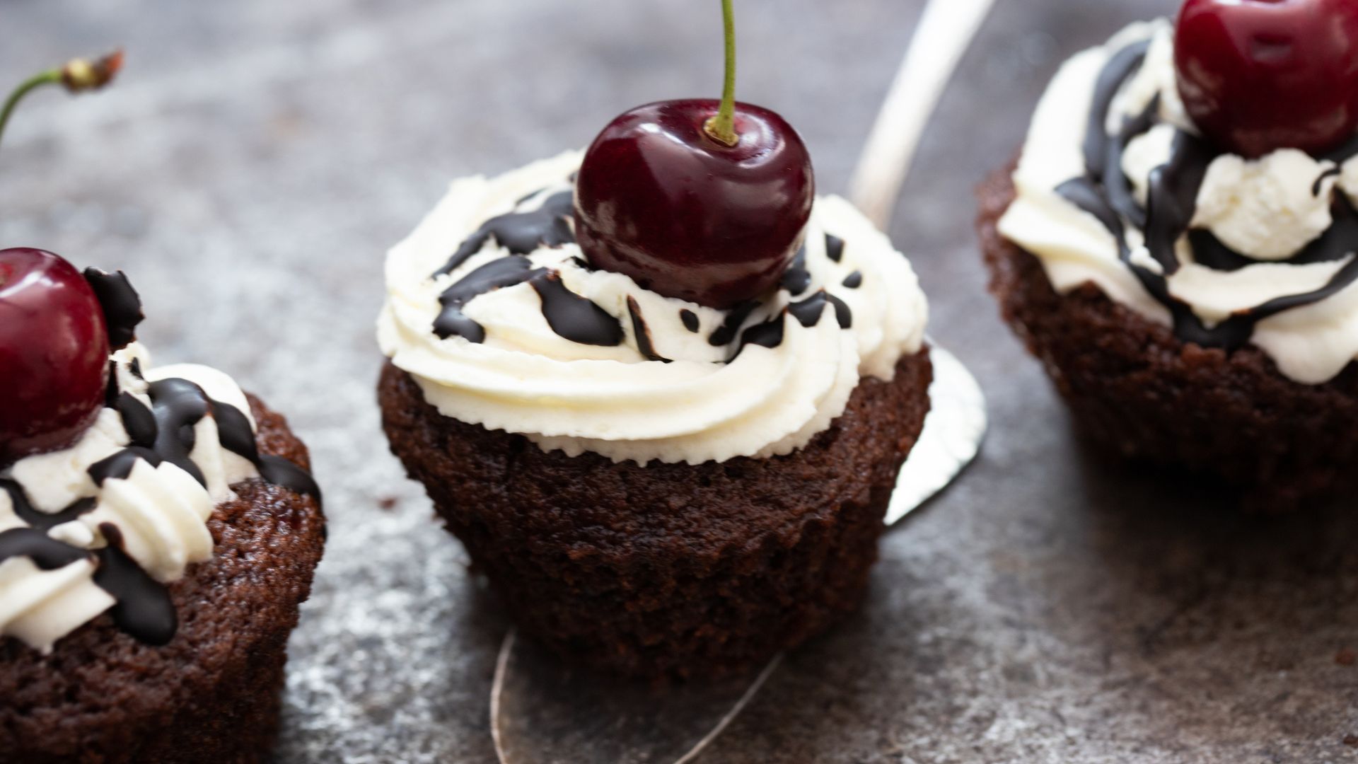 Black Forest cupcakes