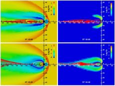  research in action, ria, national science foundation, nsf, space weather, coronal mass ejections, severe space weather, atmosphere protects earth, atmosphere reacts to space weather, sun impacts earth's atmosphere, models of the atmosphere, sun's impact 