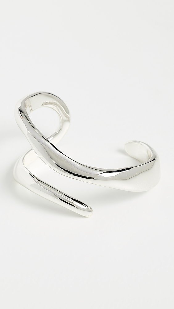 Madewell Sculptural Illusion Cuff Bracelet - Warm Silver