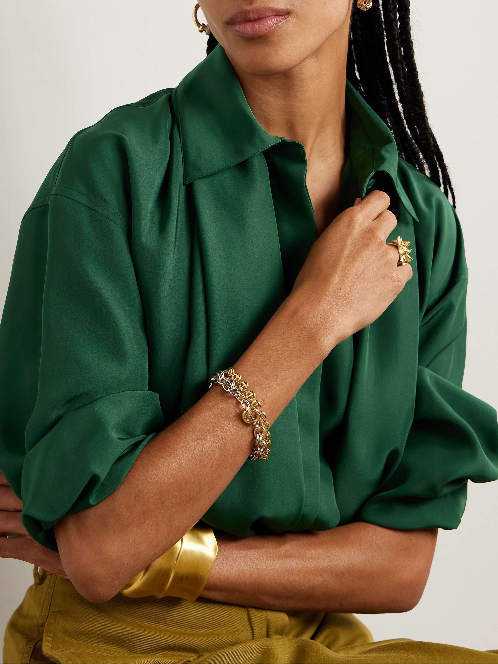 The Lush Link Gold-And Silver-Tone Bracelet