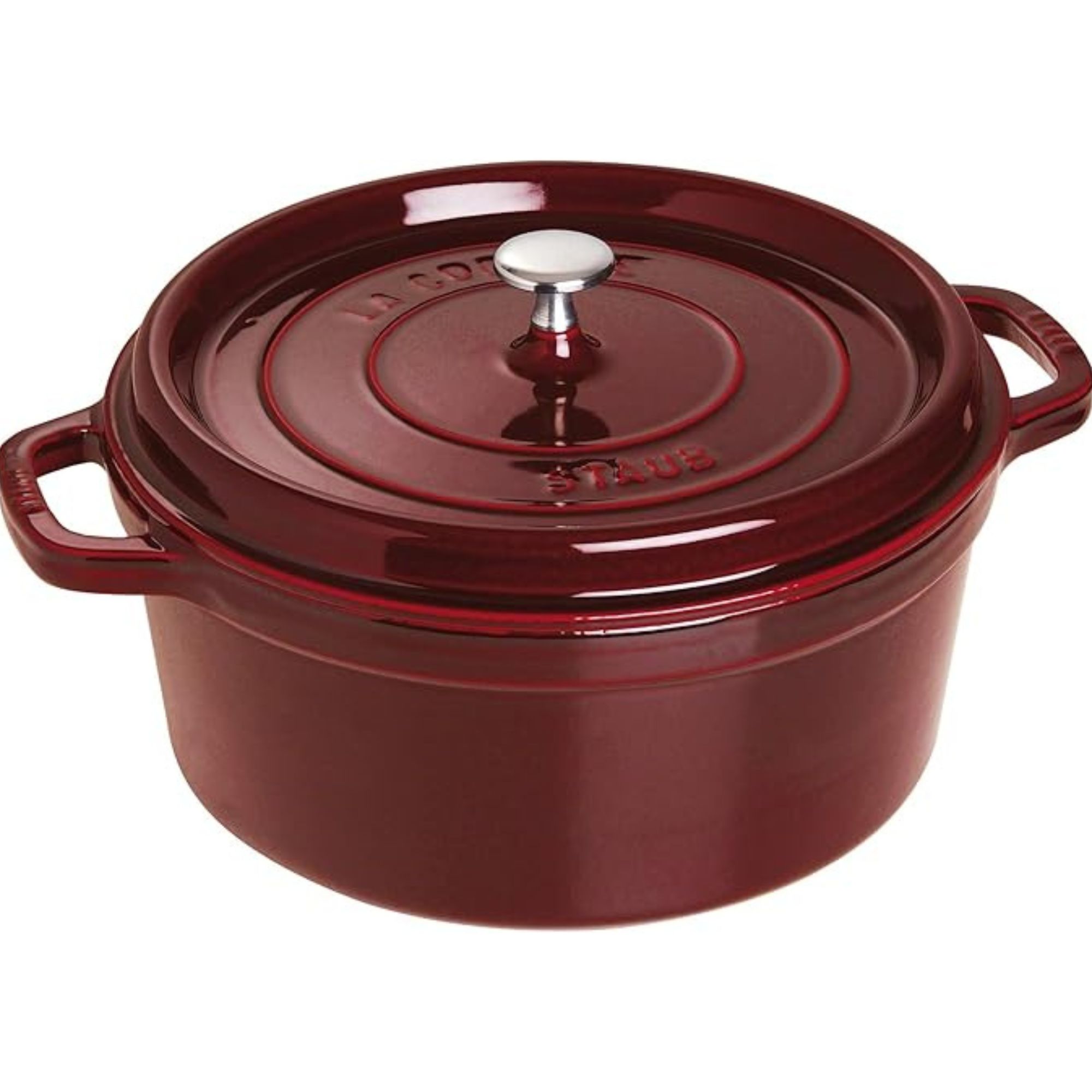 Staub, Staub Cast Iron 7-qt Round Cocotte (Grenadine)
