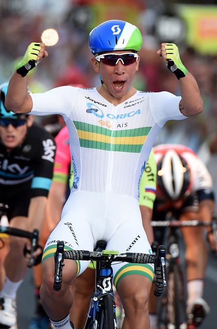 Caleb Ewan Orica GreenEdge) wins the Down Under Classic