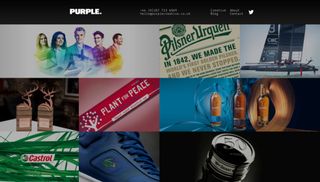 Screenshot of the Purple Creative website