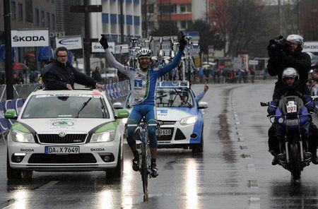Team NetApp's Jan Barta wins the Rund um Koln