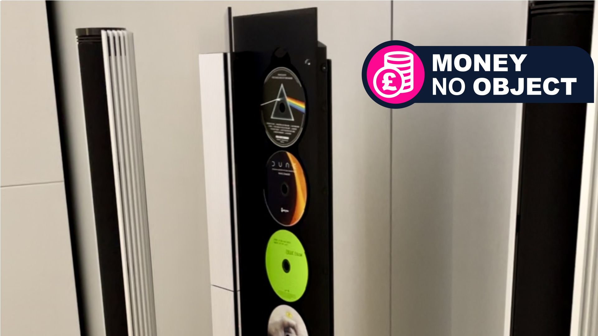 Bang & Olufsen's limited-run vertical 6-disc CD player makes