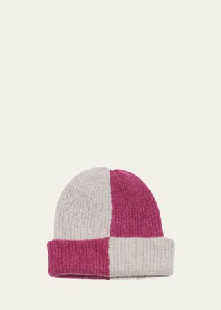 Watchman Checked Cashmere Beanie