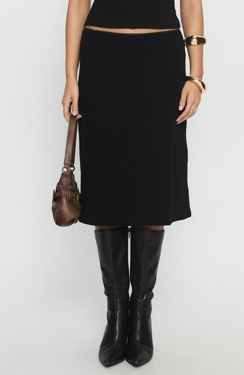 Baseline Stretch Recycled Cotton Rib Midi Skirt