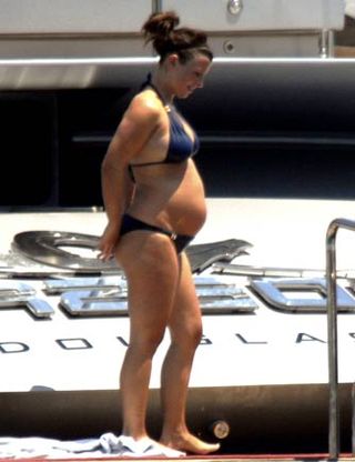 Pregnant Coleen Rooney in her bikini