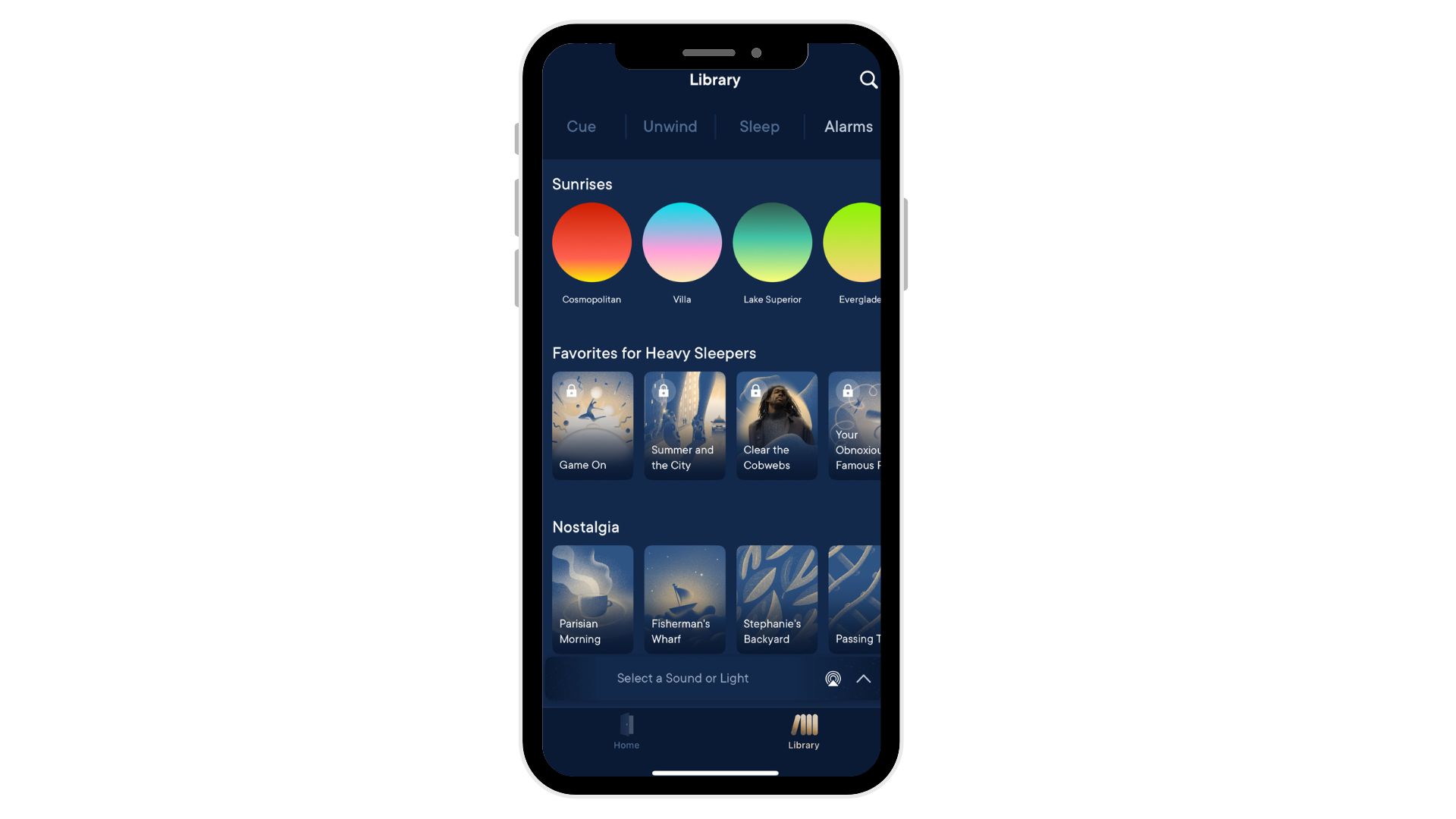 Hatch app open on alarm sounds