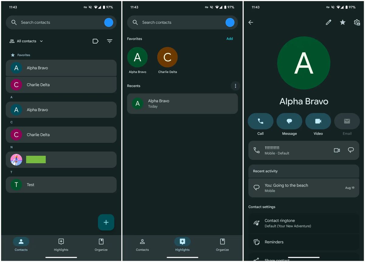 Experience the new material 3 design in Google Contacts: What’s changed ...