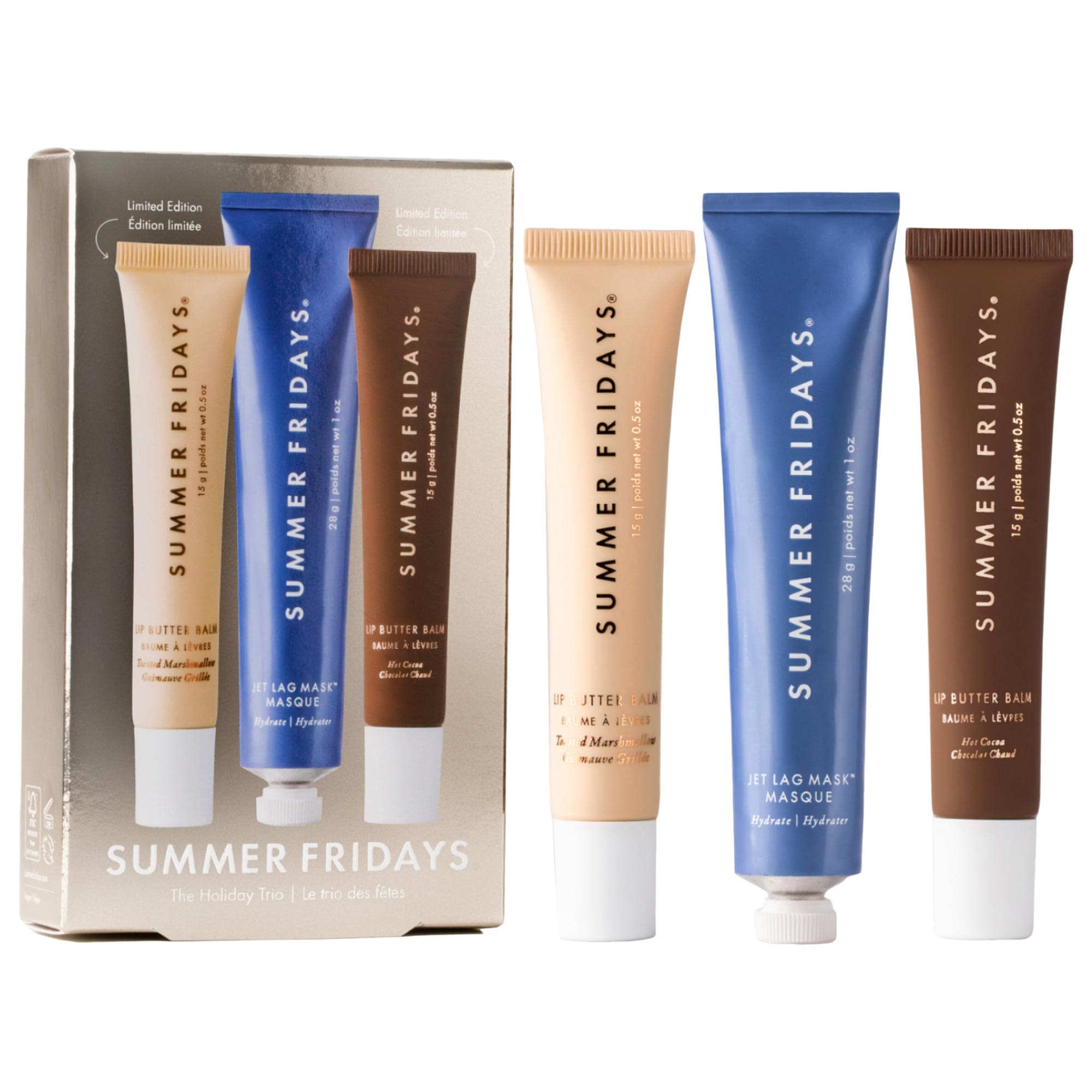 The Holiday Trio Set With Lip Butter Balm in Hot Cocoa &amp;amp; Toasted Marshmallow