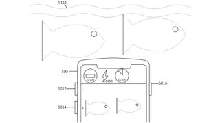 Apple patent showing an iPhone underwater